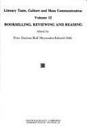 Tapa de Bookselling, reviewing, and reading