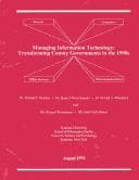 Tapa de Managing information resources: new directions in state government: a national study of state government information resources management.  by Sharon L. Caudle [and others]