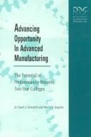 Tapa de Advancing Opportunity in Advanced Manufacturing