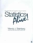 Tapa de Student Study Guide to Accompany Statistics Alive! by Wendy J. Steinberg