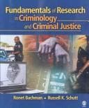 Tapa de Fundamentals of research in criminology and criminal justice