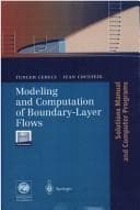 Tapa de Modeling and computation of boundary-layer flows