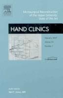 Tapa de Microvascular Reconstruction of the Hand, An Issue of Hand Clinics (The Clinics: Orthopedics)