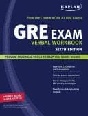 Tapa de Kaplan GRE Exam Verbal Workbook, Sixth Edition