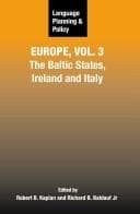 Tapa de Language planning and policy in Europe