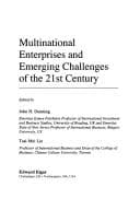 Tapa de Multinational enterprises and emerging challenges of the 21st century