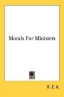 Tapa de Morals For Ministers