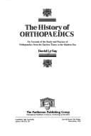 Tapa de The History of Orthopedics