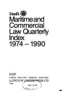 Tapa de Lloyd's Maritime and Commercial Law Quarterly