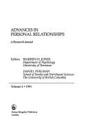 Tapa de Advances in Personal Relationships