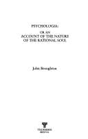 Tapa de Psychologia (Eighteenth-century English Philosophy)