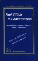 Tapa de Paul Tillich in Conversation