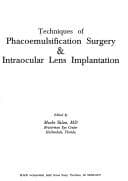 Tapa de Techniques of Phacoemulsification Surgery & Intraocular Lens Implantation