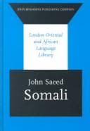 Tapa de Somali (London Oriental and African Language Library)