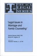 Tapa de "Legal Issues in Marriage and Family Counseling" (The Aca Legal, Vol 7)