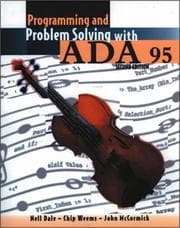 Tapa de Programming and problem solving with ADA 95