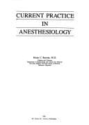 Tapa de Current Practice in Anesthesiology (Current Therapy Series)