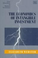 Tapa de The Economics of Intangible Investment (New Directions in Modern Economics)