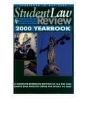 Tapa de Student Law Review Yearbook 2000