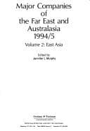 Tapa de Major Companies of the Far East  1994-1995 Vol. 2