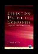 Tapa de Directing public companies