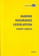 Tapa de Marine Insurance Legislation (Essential Law)