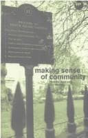 Tapa de Making sense of community