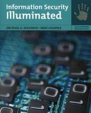 Tapa de Information Security Illuminated (Jones and Barlett Illuminated)