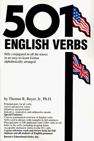 Tapa de 501 English verbs