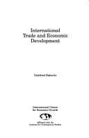 Tapa de International Trade and Development