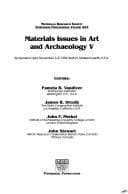 Tapa de Materials Issues in Art and Archaeology V
