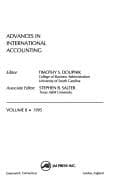 Tapa de Advances in international accounting
