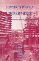 Tapa de Complexity in Urban Crisis Management