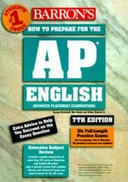 Tapa de Barron's how to prepare for the AP English advanced placement examinations