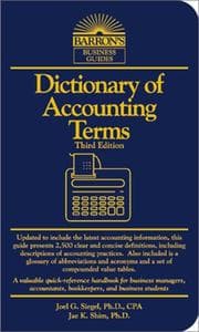 Tapa de Dictionary of accounting terms