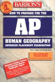 Tapa de Barron's how to prepare for the AP exam in human geography
