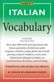 Tapa de Italian Vocabulary