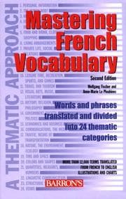 Tapa de Mastering French vocabulary