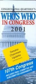 Tapa de Who's Who in Congress 2001