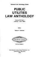 Tapa de Public Utilities Law Anthology, 1993