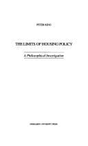 Tapa de The Limits of Housing Policy