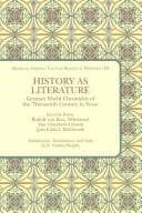 Tapa de History as literature