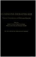 Tapa de Commons Debates 1628 Vol. 1