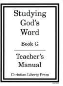 Tapa de Studying Gods Word G Teachers Manual