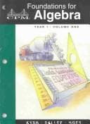 Tapa de Foundations for Algebra