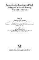 Tapa de Promoting the psychosocial well being of children following war and terrorism