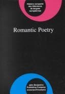 Tapa de Romantic Poetry (Comparative History of Literatures in European Languages)