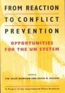 Tapa de From reaction to conflict prevention
