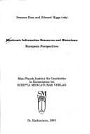 Tapa de Electronic information resources and historians