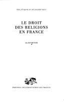 Tapa de Le droit des religions en France